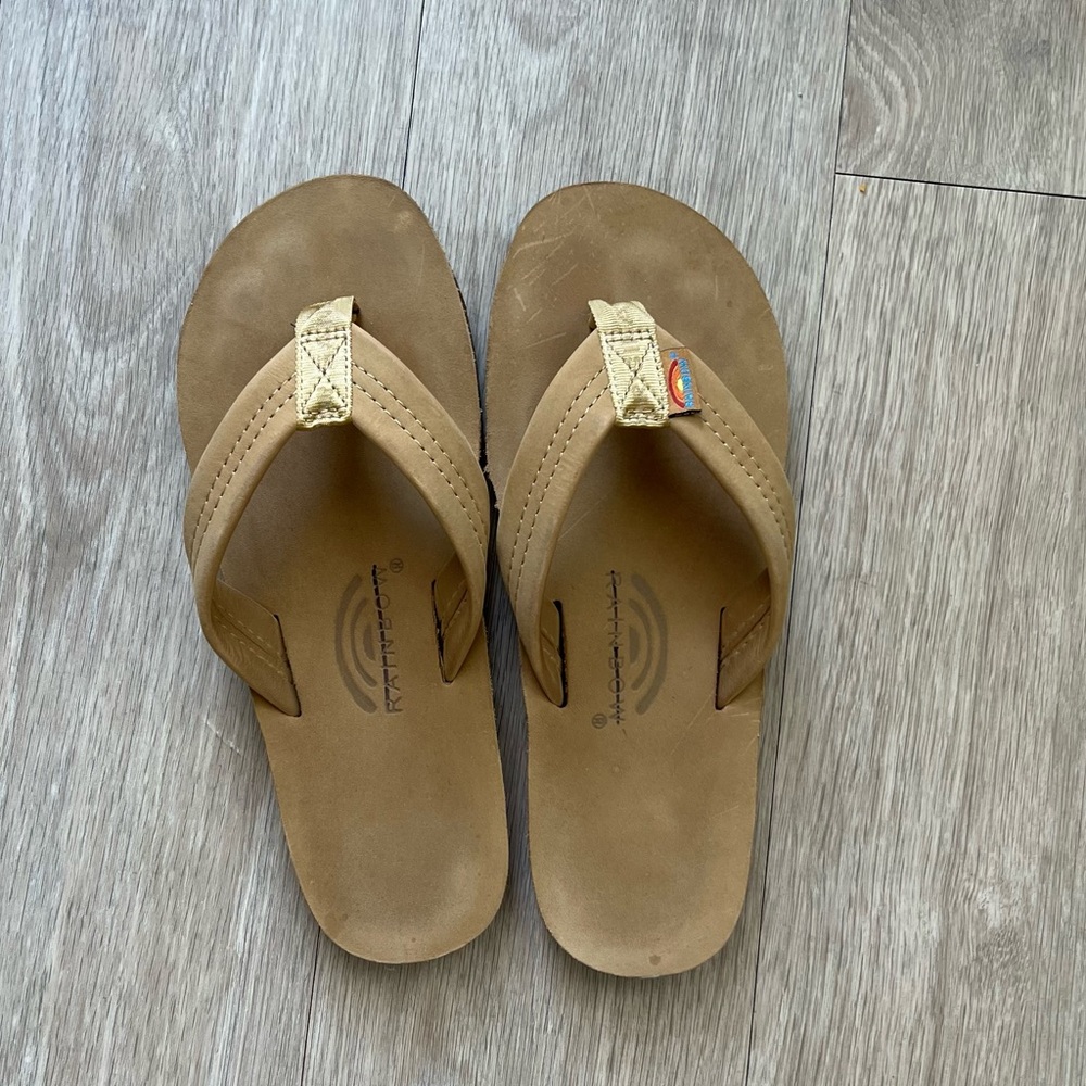 Rainbow Flip Flops